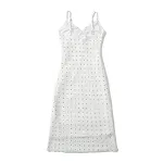 French Retro Sexy V-neck Polka Dot Camisole Women's Slim Fit Slimming Sense Of Design Lace Stitching Hot Girl Dress — photo 2