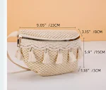 Small High Sense Straw Cross Body Bag Mini Chest Bag Lightweight and stylish Perfect for everyday use Keeps your essenti — photo 3