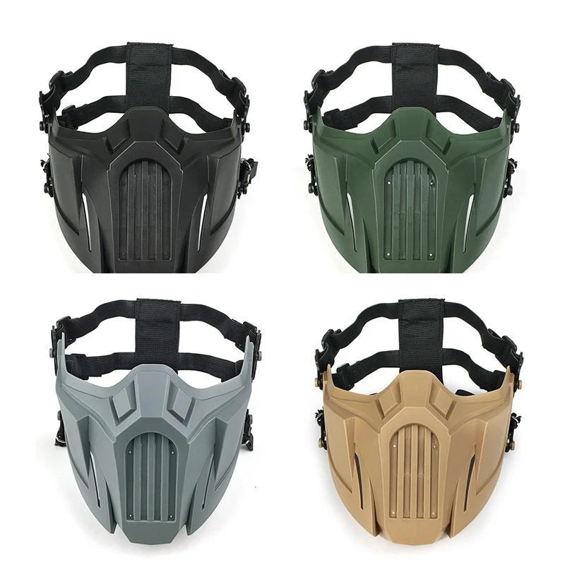 Title 2, War Wolf Half Face Protective Mask Durable faci...