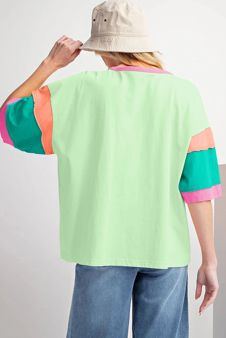 Title 9, Womens Casual Style Loose Crew Neck Top T-shir...