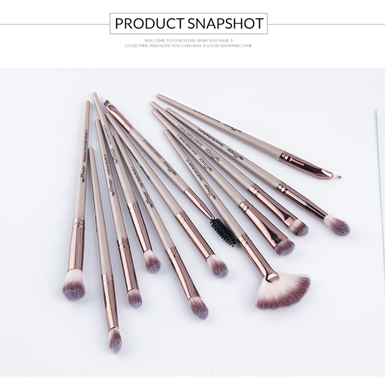 Title 1, Portable makeup brush set for eyeshadow, nose s...