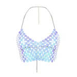 European and American Cross-border Jewelry, Simple Round Clothing Chain, Sexy Nightclub Style Geometric Sequin Embellish — photo 2