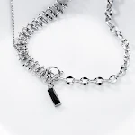 Colar Negro com Design Destacável de Gema Elegância Versátil para Todas as Ocasiões. Mude seu estilo com facilidade. Joia única e sofisticada. Compre agora. — foto 3