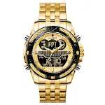 Gold shell black circle