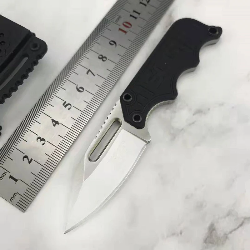 Faca de autodefesa para campo, essencial para proteção e segurança ao ar livre. Lâmina resistente, empunhadura firme e bainha. — foto 9