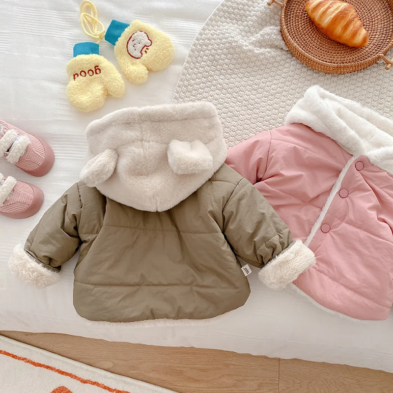 Title 8, Roupa acolchoada infantil com capuz e algodão t...