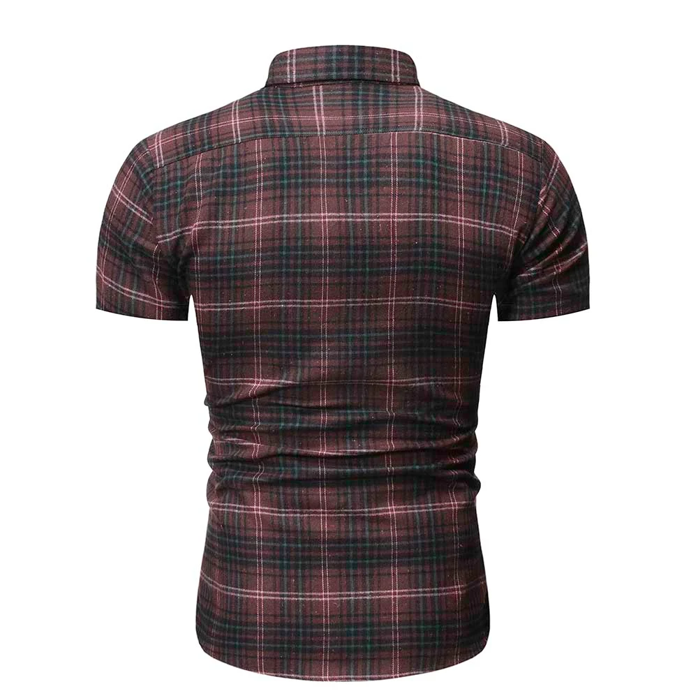 Title 4, Mens Plaid Shirt Casual Style Plus Size, provi...