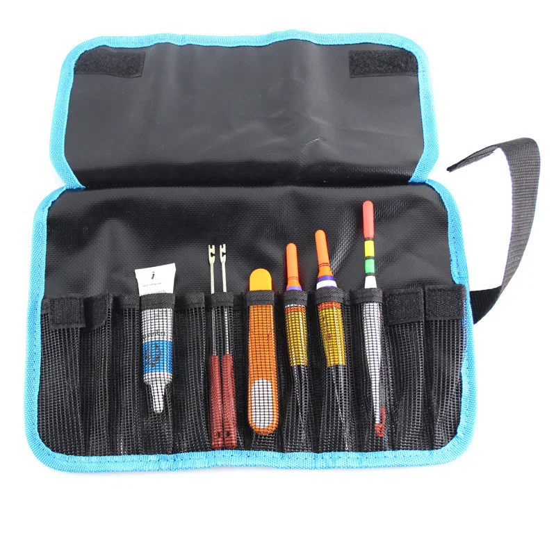 Bolsa de pesca espaçosa e durável, com diversos compartimentos para organizar seus equipamentos. À prova d'água, ideal para pescadores experientes. — foto 1