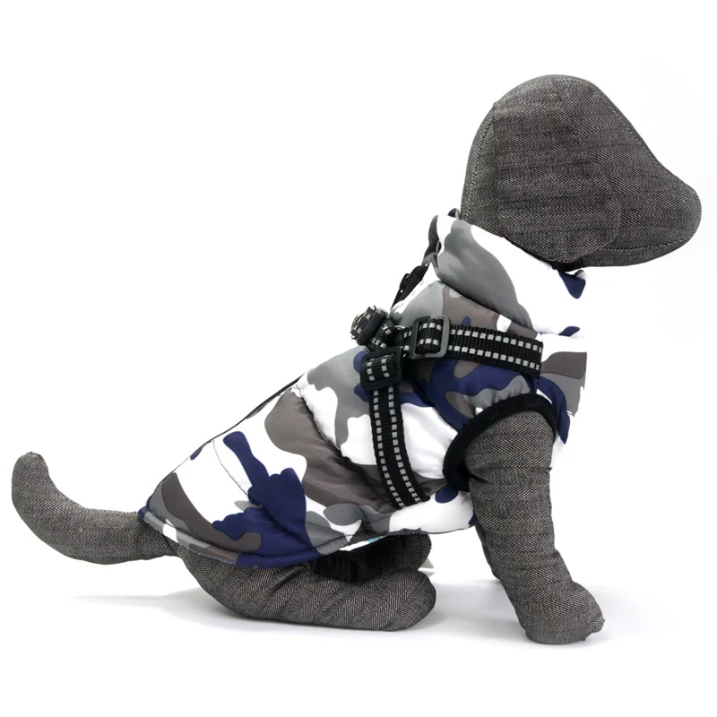 Pet Dog Jacket With Lace Up Winter Warm Puppy Costume Odd. Keep your dog warm and stylish during the winter with this ad — photo 1