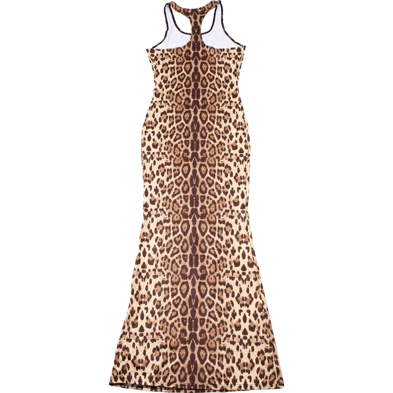 Title 17, Fall New Leopard Print Sleeveless Dress