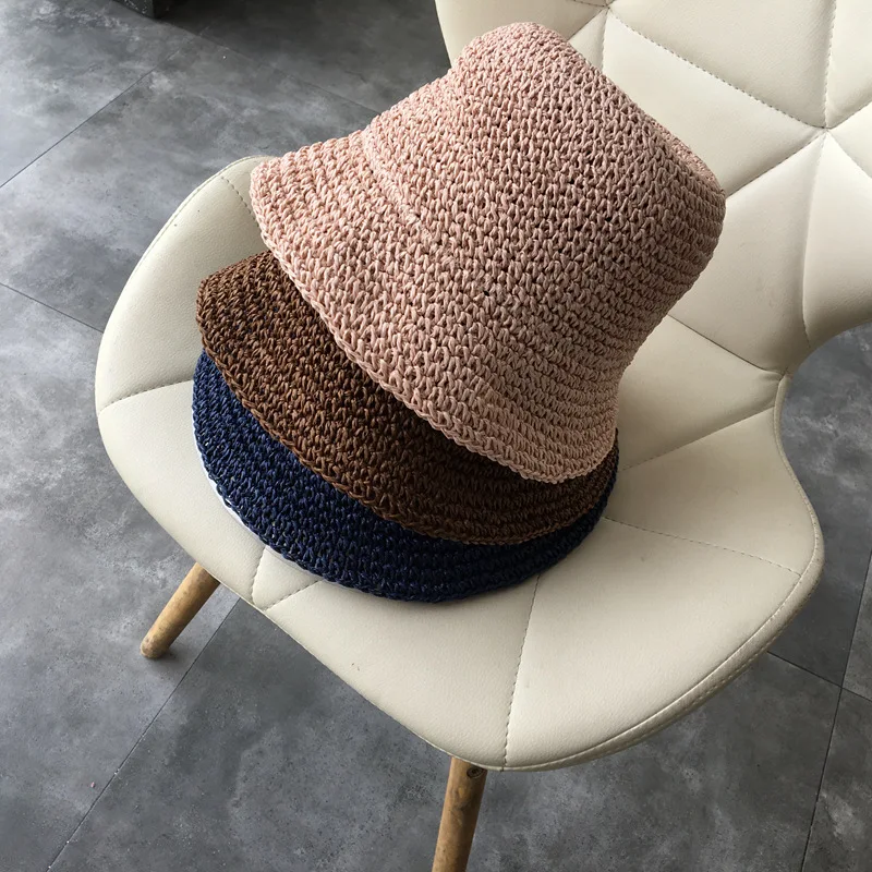 Title 5, Womens Straw Hat Foldable Rolled Edge Small Br...