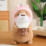 Boneca de Figurine Fofa de Lontra de Milk Tea Transformável, ideal para presentear ou colecionar, um toque adorável e divertido. — foto 21