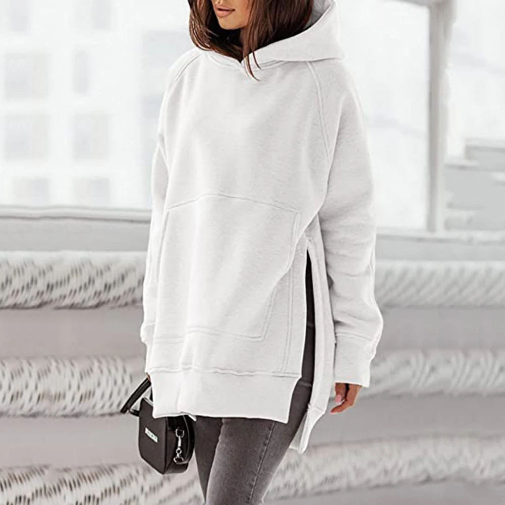 Title 7, Damen-Kapuzenpullover aus festem Plüsch mit Run...