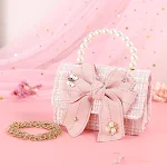 Nova Bolsa Diagonal de Ombro Único com Laço Colorido, Pérola e Portátil, Leve Seus Itens Essenciais com Estilo e Elegância — foto 2