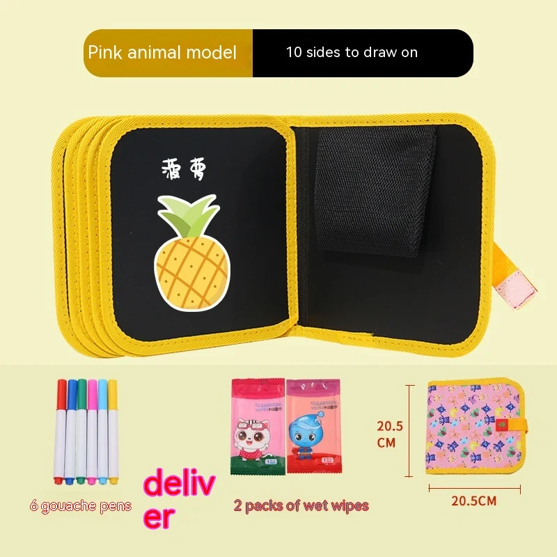 10-Sided Children's Early Education Picture Book Dual-Sided Graffiti Drawing Board, Fosters Creativity and Early Learnin — photo 4