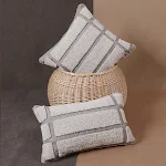 Fronha com bordado de círculo geométrico e tufos, perfeita para adicionar estilo e conforto ao seu quarto e decoração. — foto 6