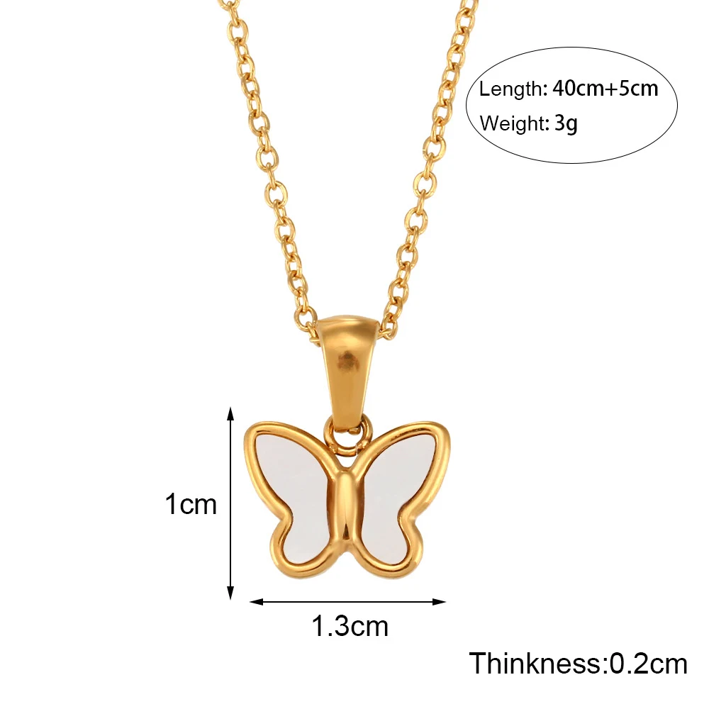 Joia feminina pingente borboleta acrílico Design delicado e charmoso Ideal para presentear Adorno versátil e moderno para realçar seu visual — foto 1