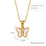 Joia feminina pingente borboleta acrílico Design delicado e charmoso Ideal para presentear Adorno versátil e moderno para realçar seu visual — foto 1