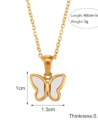 Joia feminina pingente borboleta acrílico Design delicado e charmoso Ideal para presentear Adorno versátil e moderno para realçar seu visual