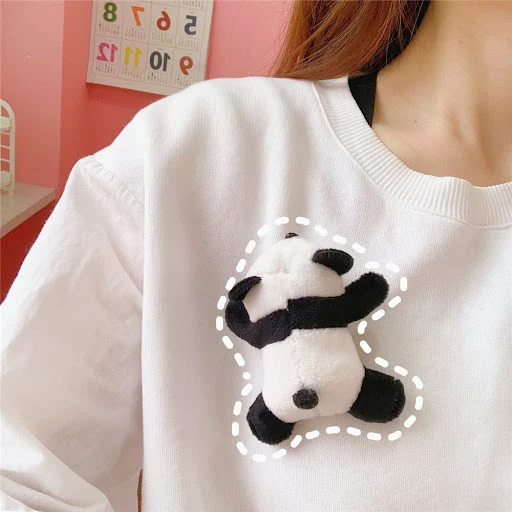 Title 3, Broche Panda Ins Boneca Deitada Acessórios para...
