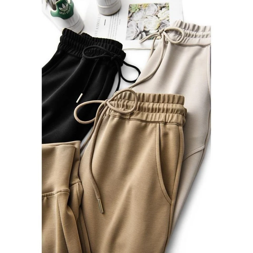 Title 24, Elastic Large Size High Waist Casual Pants Comf...