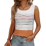 Canotta basic da donna, un capo versatile per creare outfit casual e alla moda, perfetta per l'uso quotidiano, comfort e stile garantiti. — foto 3