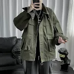 Tooling Retro Loose Casual Handsome Jacket, a comfortable and stylish jacket for everyday wear, perfect for a relaxed an — photo 2