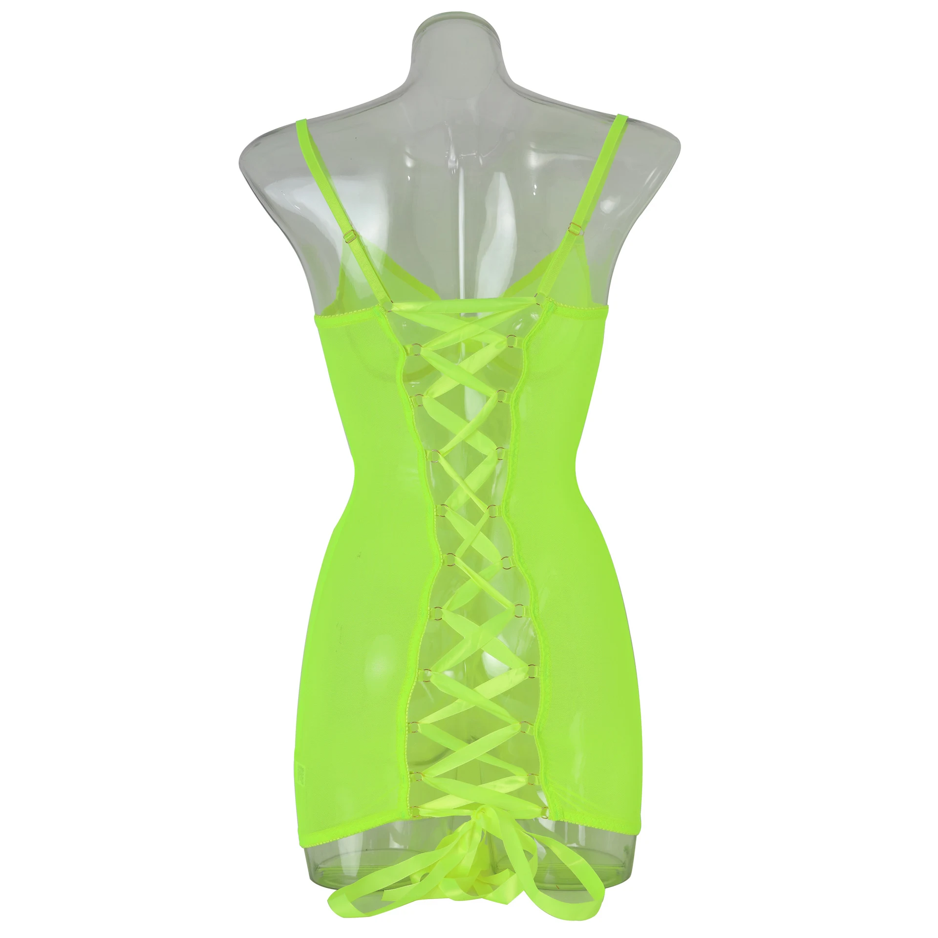 Title 10, Steel Ring Mesh Camisole See-through Backless B...