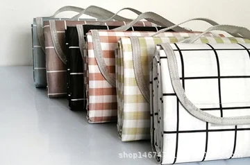 Title 6, New Chessboard Plaid Knitted Thickened Camping ...