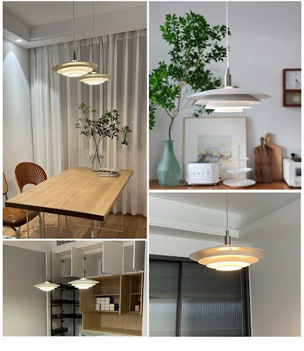 Title 10, Nordic Creative Restaurant Chandelier Bar UFO L...