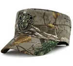 Boné militar camuflado, chapéu plano para homens e mulheres. Perfeito para atividades ao ar livre e proteção solar confiável. — foto 14