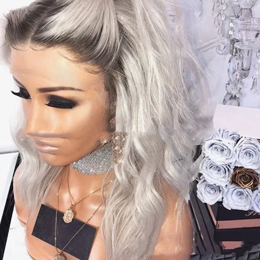 Title 3, European and American womens long wig, mixed b...