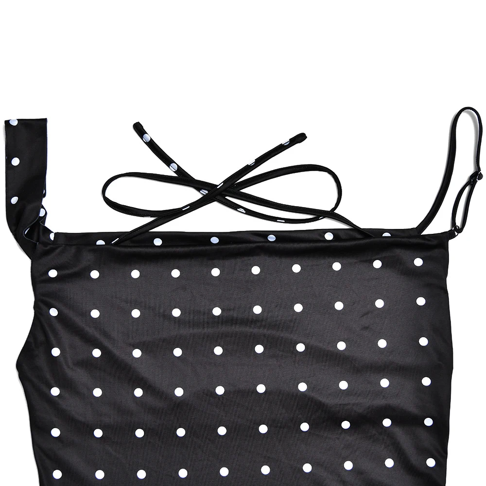 Title 21, Womens Summer Polka Dot Brace Dress