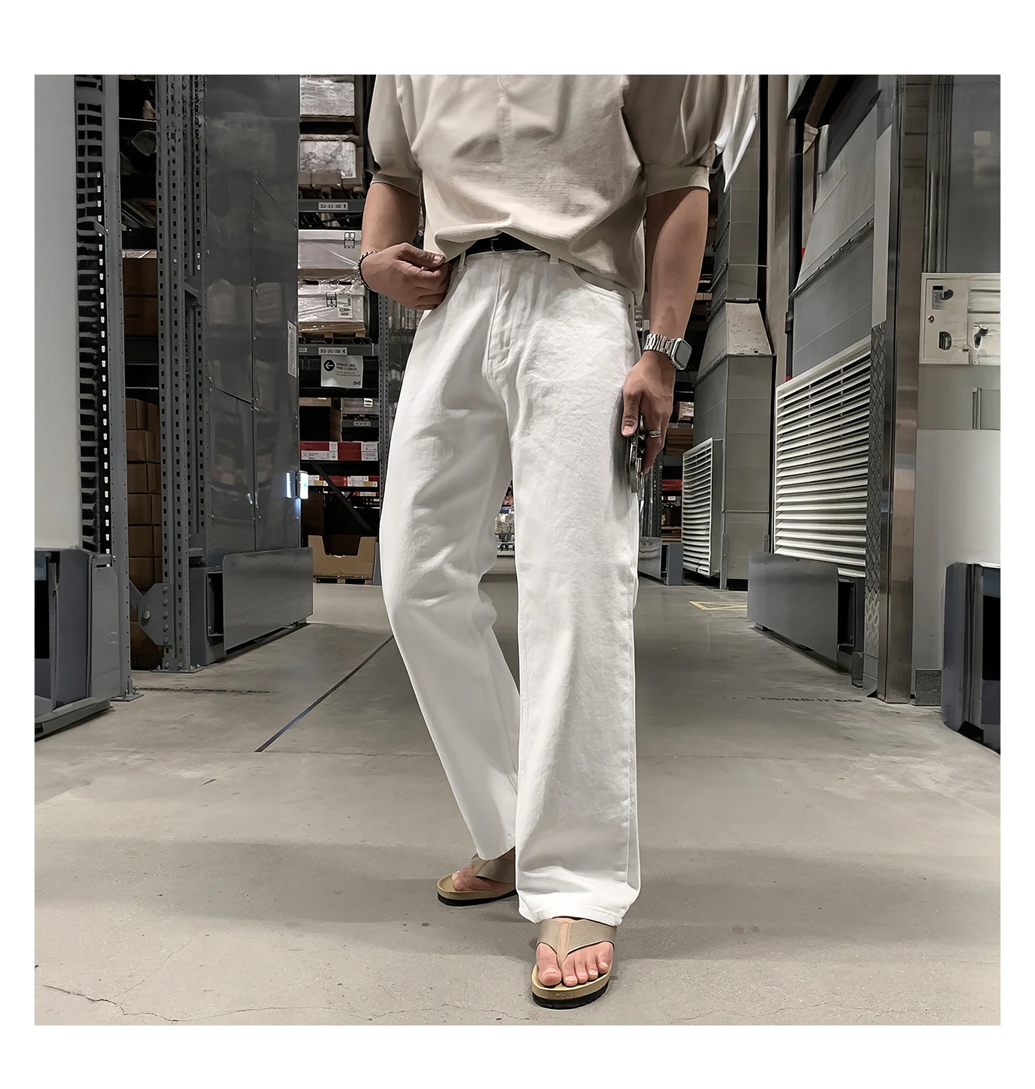 Summer New Washed American High Street Pu Shuai Wide Leg Pants, Loose and Cool, Perfect for a Relaxed and Stylish Summer — photo 8