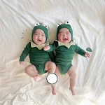 Conjunto de Duas Peças para Bebê Sapo Triangle Bag Fart Romper — Conforto e Diversão para seu Pequeno, Perfeito para o Dia a Dia! — foto 6