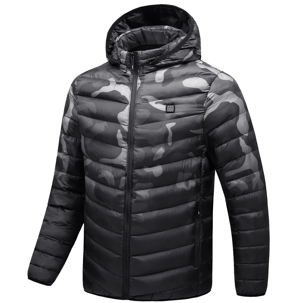 Title 10, Dicke, intelligente Herren-Baumwolljacke mit He...