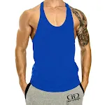 Muscle Gym Erkek Spor Yeleği, bol kesim, nefes alabilir. I şeklinde kolsuz tişört, fitness ve rahat kullanım için ideal. — Fotoğraf 13