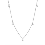 Corrente de clavícula S925 em prata esterlina com estrelas, um acessório elegante e delicado para realçar o seu decote com um brilho sutil. — foto 2