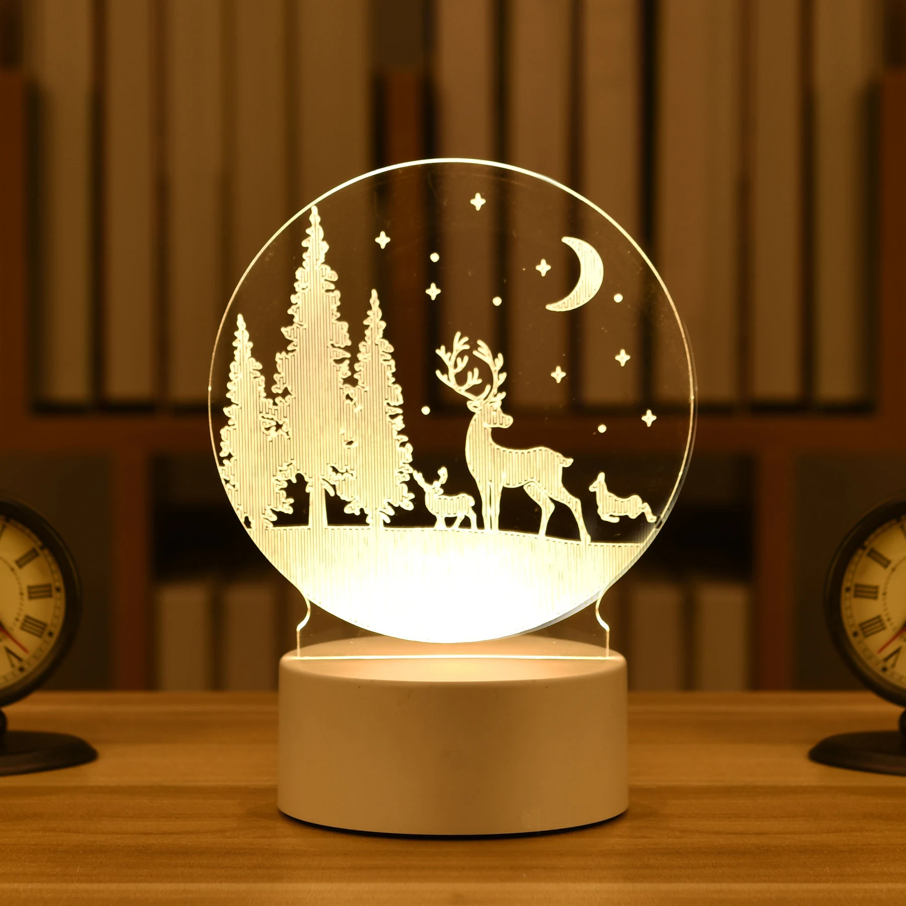 Bedroom Atmosphere Lamp Cartoon 3D Night Light perfect for kids, creating a relaxing and magical environment for a peace — photo 4