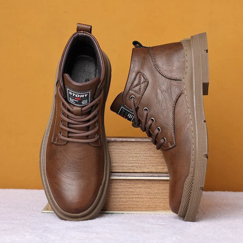 Botas táticas Martin masculinas, confortáveis e versáteis para outono e inverno, ideais para uso diário e atividades externas. — foto 4
