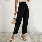Women's Lace-up Commute Style High Waist Pants, comfortable, stylish, and perfect for work or everyday wear, offering a — photo 7
