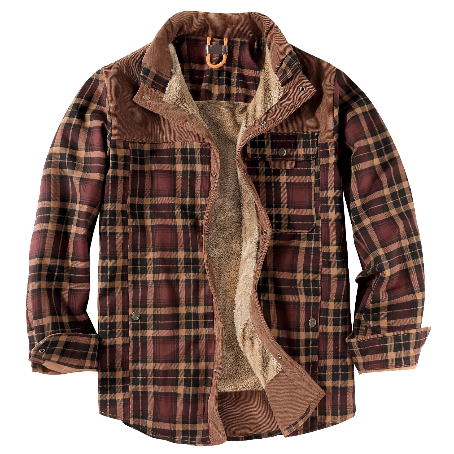 Men's Fleece-lined Winter Warm Jacket provides exceptional warmth and comfort in cold weather. Enjoy outdoor activities — photo 8