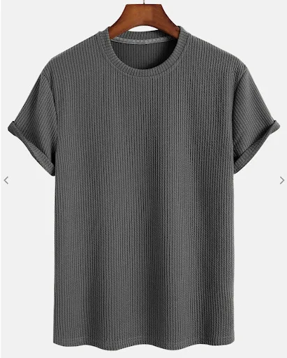 Title 5, Camiseta masculina lisa de gola redonda e corte...