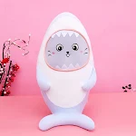 Novo Pelúcia de Tubarão Animais Marinhos. Macio e fofo. Ideal para abraçar e brincar. Presente perfeito para crianças e amantes do oceano. — foto 3