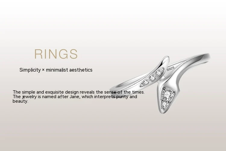 Anel de cobra em prata esterlina feminino, empilhável e delicado. Banda stackable, elegante e versátil, perfeito para looks modernos e sofisticados. — foto 2