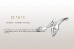 Anel de cobra em prata esterlina feminino, empilhável e delicado. Banda stackable, elegante e versátil, perfeito para looks modernos e sofisticados. — foto 2