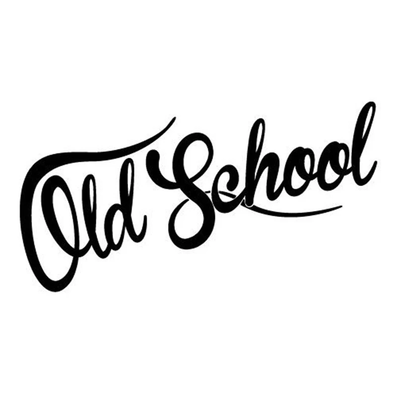 NEW OLD SCHOOL Reflective Bumper Stickers 19x7cm Waterproof Scratch Stickers. English style bumper stickers for car love — photo 2