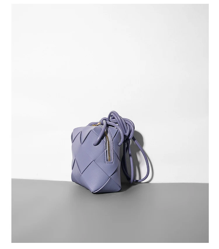 Title 15, Nova Bolsa Diagonal de Losango Tecida Elegância...