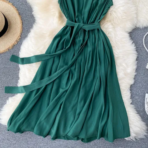 Title 37, Niche Dress Hollow Round Neck Womens Clothing