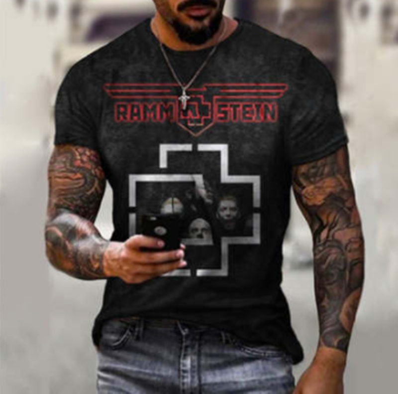 Title 2, 3D Printed T-shirt Short Sleeve Men Breathable ...